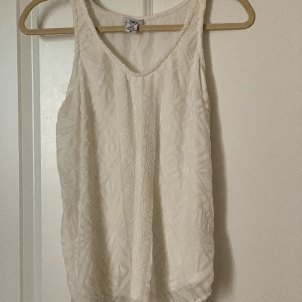 white tank top